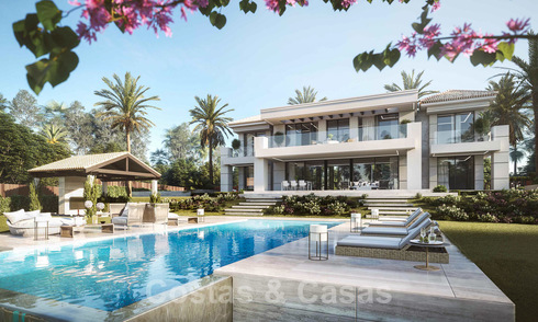 Off plan eigentijds-moderne luxe villa met panoramisch zeezicht te koop in een exclusief golfresort, Benahavis - Marbella 20368