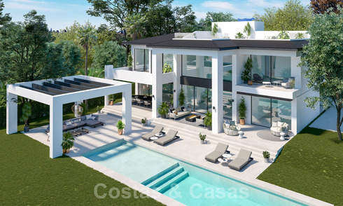 Drie exclusieve moderne luxe villa's te koop, op een steenworp van het strand en voorzieningen, San Pedro - Puerto Banus, Marbella 22285