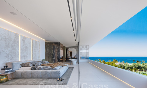 Herverkoop! Instapklaar luxevilla te koop in een innovatief complex bestaande uit 12 geavanceerde villa’s met zeezicht, op de Golden Mile van Marbella 47764