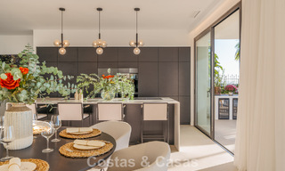 Exclusieve designvilla met panoramisch zeezicht te koop in het een vijfsterren golfresort in Marbella - Benahavis 74773 