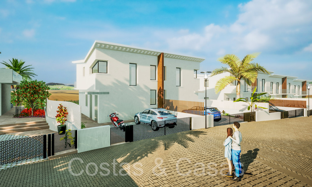 Nieuwe, eigentijdse luxe huizen te koop in de golfvallei van Mijas, Costa del Sol 68877