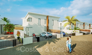 Nieuwe, eigentijdse luxe huizen te koop in de golfvallei van Mijas, Costa del Sol 68877 