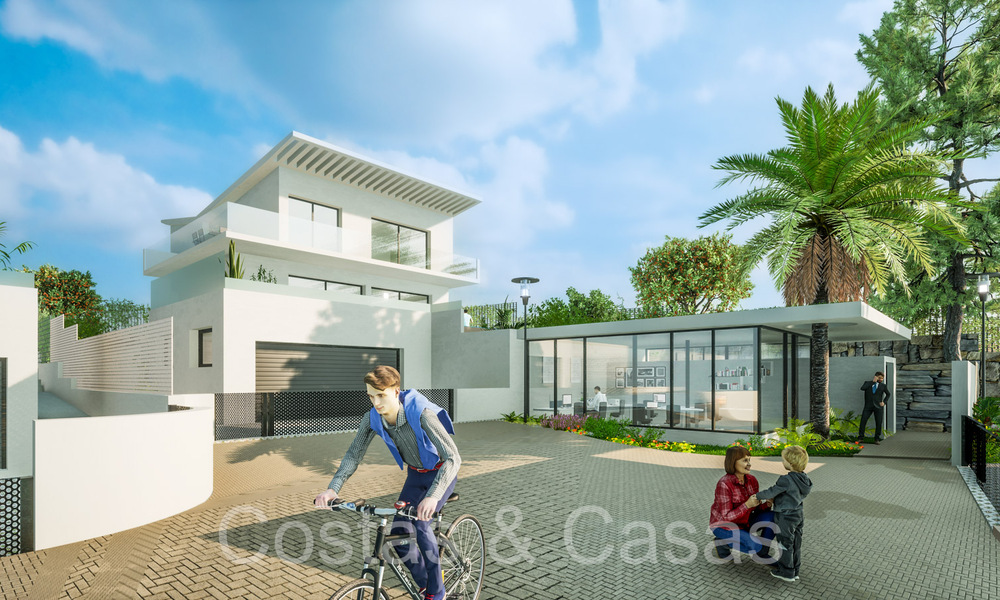 Nieuwe, eigentijdse luxe huizen te koop in de golfvallei van Mijas, Costa del Sol 68879