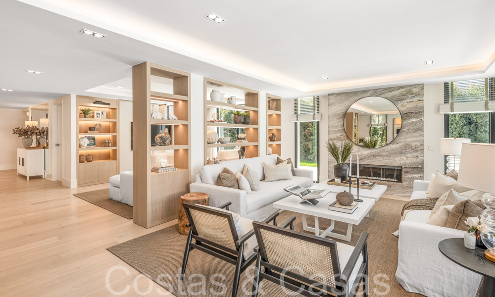 Geavanceerde, Mediterrane gelijkvloerse villa te koop op een steenworp van de Las Brisas golfbaan in Nueva Andalucia, Marbella 67488