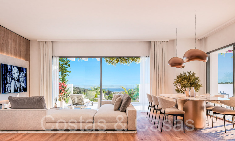 Eigentijdse front-line golf appartementen met zeezicht in een nieuw complex in Casares, Costa del Sol 67846