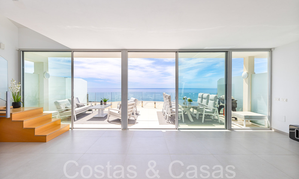 Luxueus, modern, duplex penthouse met panoramisch zeezicht te koop in Benalmadena, Costa del Sol 68011
