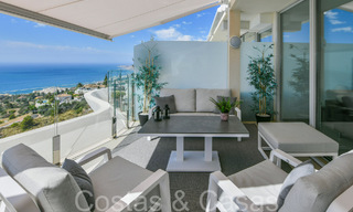 Luxueus, modern, duplex penthouse met panoramisch zeezicht te koop in Benalmadena, Costa del Sol 68031 