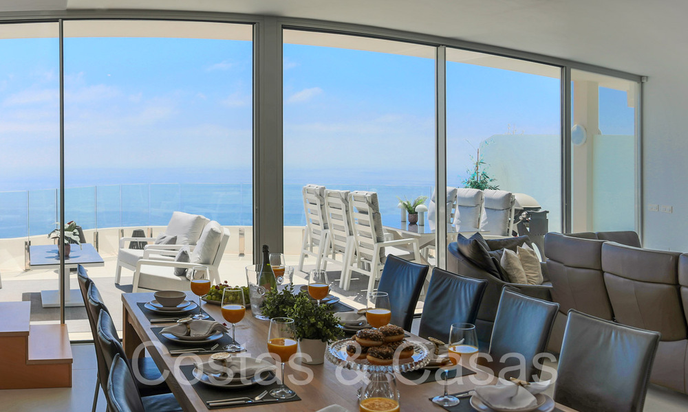 Luxueus, modern, duplex penthouse met panoramisch zeezicht te koop in Benalmadena, Costa del Sol 68035