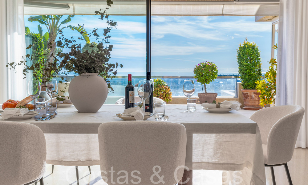 Luxueus appartement te koop met onbelemmerd, panoramisch zeezicht in Nueva Andalucia, Marbella 68096