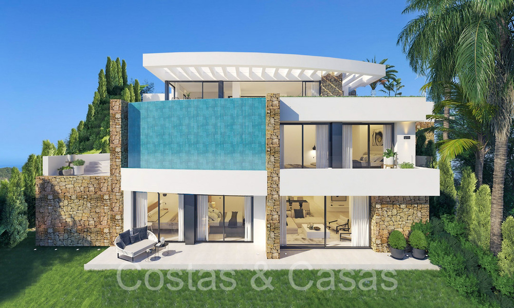 Off-plan villaproject met panoramisch zeezicht te koop in de heuvels van Mijas Pueblo, Costa del Sol 69734