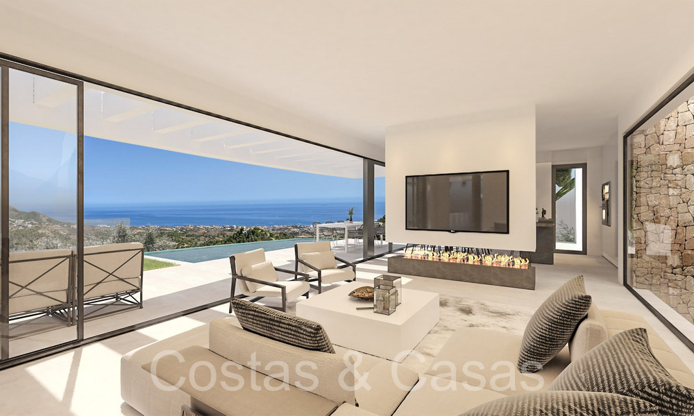 Off-plan villaproject met panoramisch zeezicht te koop in de heuvels van Mijas Pueblo, Costa del Sol 69738