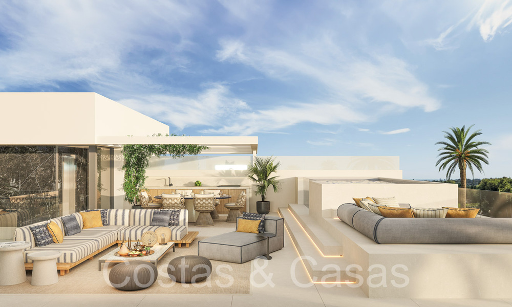 Herverkoop! Ultramoderne designerwoning te koop in een eersteklas complex op de Golden Mile van Marbella. Instapklaar. 69083