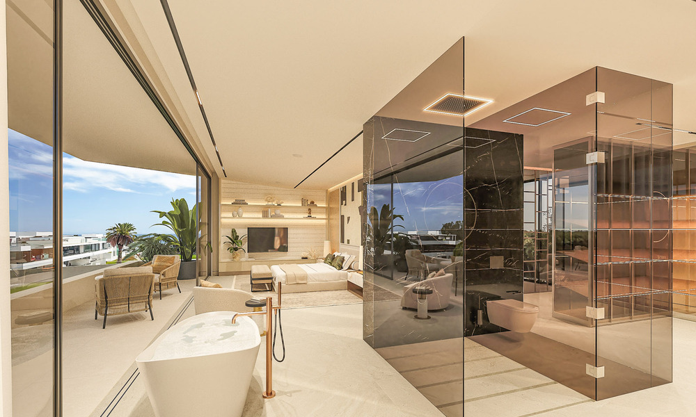 Herverkoop! Ultramoderne designerwoning te koop in een eersteklas complex op de Golden Mile van Marbella. Instapklaar. 69103