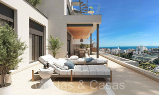 Nieuwe, eigentijdse appartementen met zeezicht te koop op loopafstand van Estepona centrum en het strand. 69413 