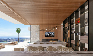 Architectonische nieuwbouwvilla te koop, met panoramisch zeezicht in een gated community in Benahavis - Marbella 69521 