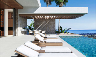 Architectonische nieuwbouwvilla te koop, met panoramisch zeezicht in een gated community in Benahavis - Marbella 69530 