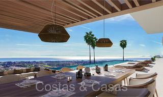 Architectonische nieuwbouwvilla te koop, met panoramisch zeezicht in een gated community in Benahavis - Marbella 69531 