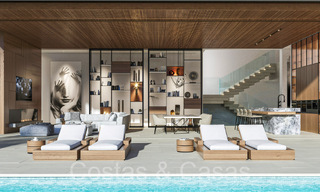 Architectonische nieuwbouwvilla te koop, met panoramisch zeezicht in een gated community in Benahavis - Marbella 69533 