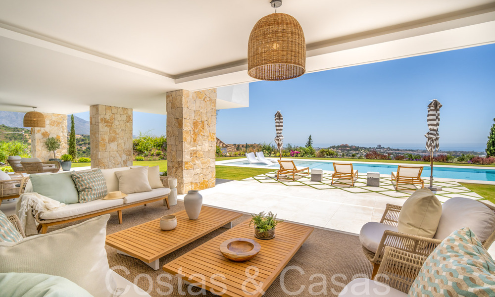 Nieuwbouwvilla in een Mediterrane, Provençaalse stijl te koop in een afgeschermde urbanisatie in Marbella - Benahavis 69918