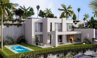 7 geavanceerde nieuwbouwvilla’s met panoramisch zeezicht te koop in de heuvels van Mijas Pueblo, Costa del Sol 70098 