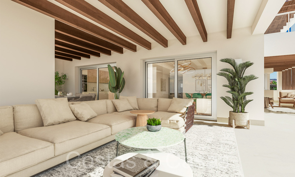 Nieuw op de markt! Moderne nieuwbouwappartementen in eigentijdse stijl te koop met ruim terras en prachtig zeezicht in Benahavis - Marbella 70131