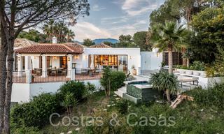 Gelijkvloerse luxevilla in eigentijdse mediterrane bouwstijl te koop omgeven door natuur in El Madroñal, Benahavis - Marbella 70251 