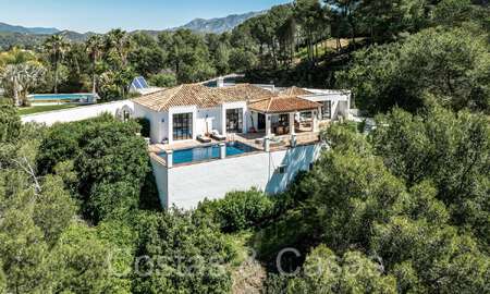 Gelijkvloerse luxevilla in eigentijdse mediterrane bouwstijl te koop omgeven door natuur in El Madroñal, Benahavis - Marbella 70264