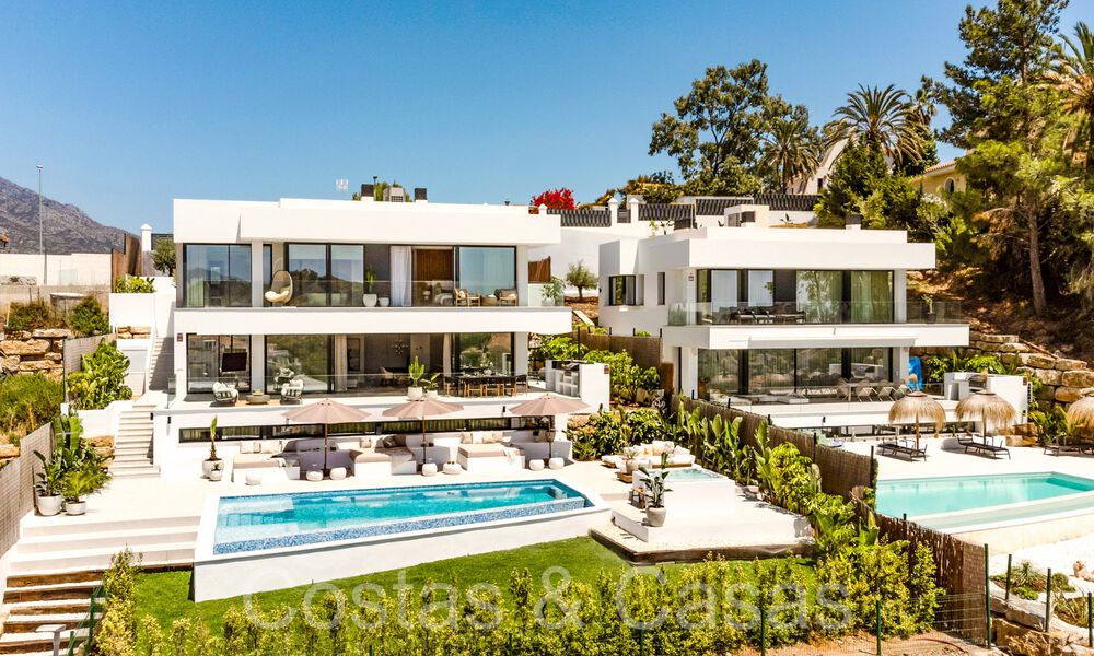 Instapklare, moderne nieuwbouwvilla met weids zeezicht te koop in Nueva Andalucia, Marbella 70446