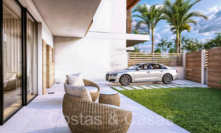 Nieuwe ontwikkeling van 8 townhouses te koop grenzend aan de golfbaan in Estepona 70564 