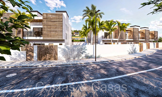 Nieuwe ontwikkeling van 8 townhouses te koop grenzend aan de golfbaan in Estepona 70565 