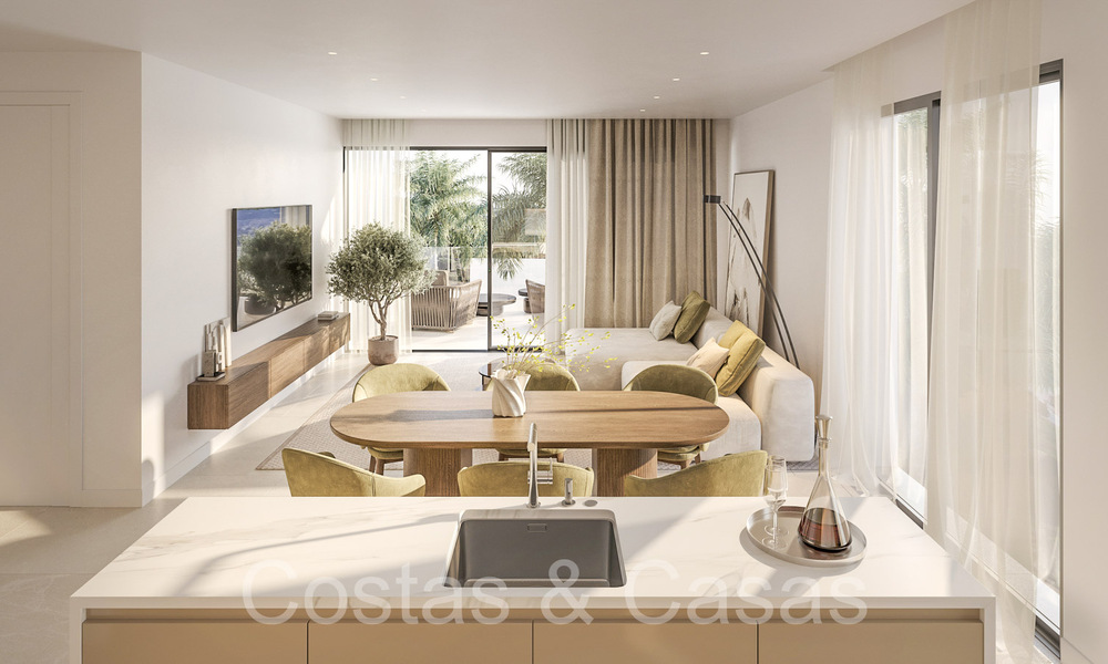 Nieuw project met luxe appartementen en penthouses te koop op loopastand van het strand in Estepona 71112