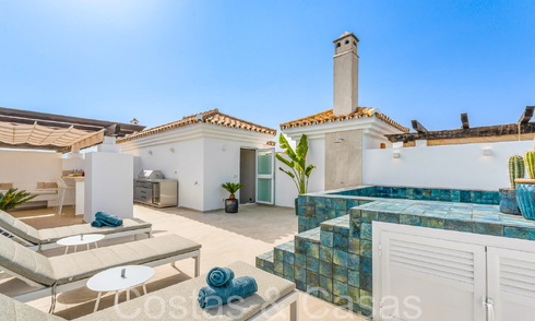 Prachtig penthouse met groot solarium en dompelbad te koop in Nueva Andalucia, Marbella 71247