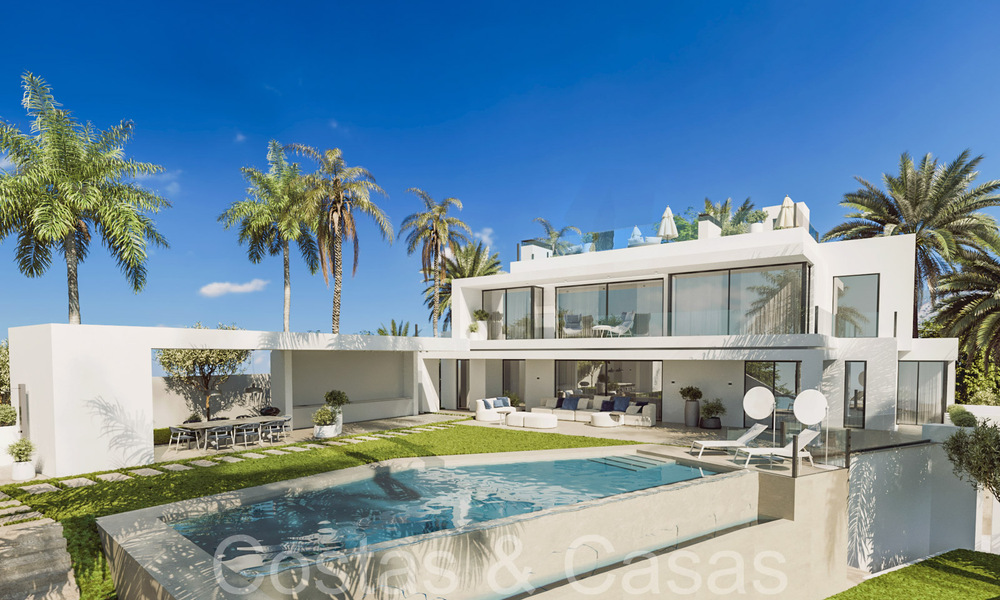 Eersteklas nieuwbouwvilla met eigentijds design te koop in het exclusieve Cascada de Camojan op Marbella’s Golden Mile 71357