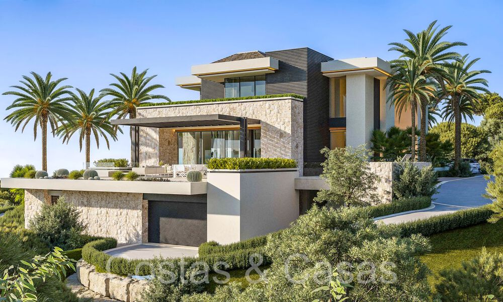 Majestueuze boutique villa te koop, met zeezicht, in het meest exclusieve La Zagaleta Golfresort in Benahavis - Marbella 71425