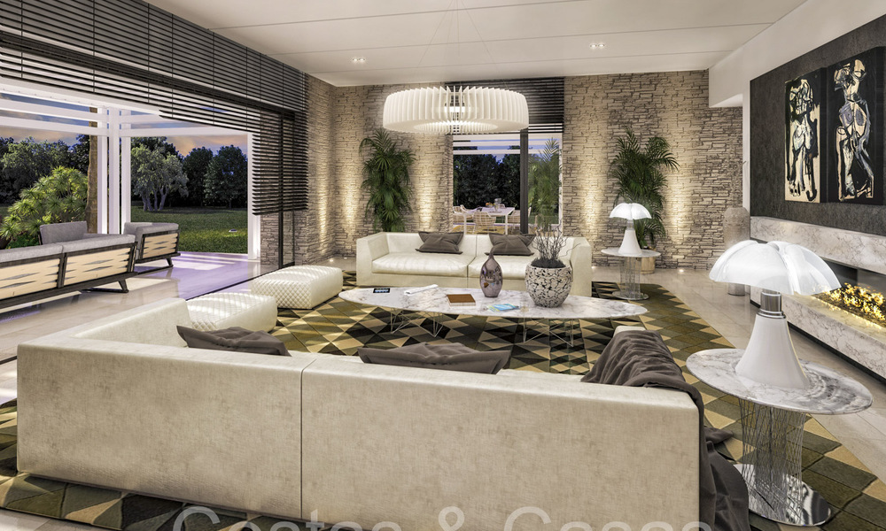 Bouwgrond met exclusief project te koop voor een luxevilla, met zeezicht en op loopafstand van Puerto Banus, Marbella 71845