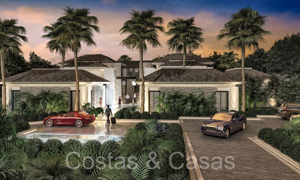 Bouwgrond met exclusief project te koop voor een luxevilla, met zeezicht en op loopafstand van Puerto Banus, Marbella 71847