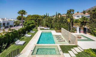 Statige luxevilla met een modere Mediterrane architectuur te koop in de prestigieuze villawijk Sierra Blanca in Marbella 72418 