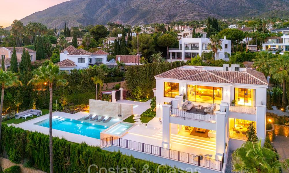 Statige luxevilla met een modere Mediterrane architectuur te koop in de prestigieuze villawijk Sierra Blanca in Marbella 72439