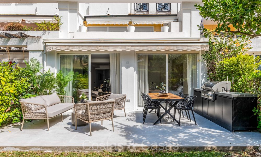 Kwalitatief gerenoveerd tuinappartement te koop, grenzend aan een toonaangevende golfbaan in La Quinta, Benahavis - Marbella 73558