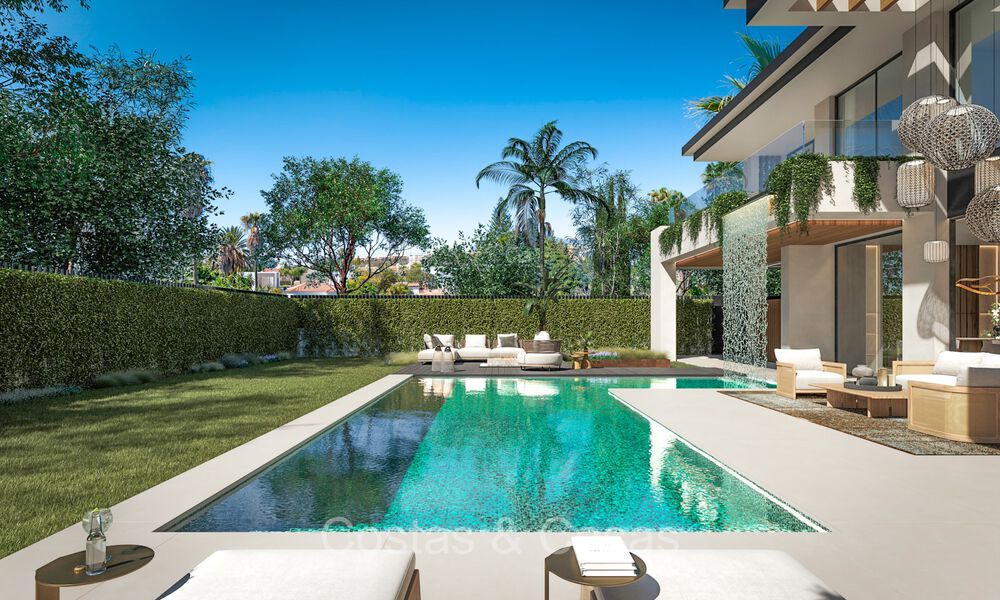 Nieuw op de markt. 7 nieuwe boutique villa’s te koop, op loopafstand van Puerto Banus en het strand van San Pedro, Marbella 73506