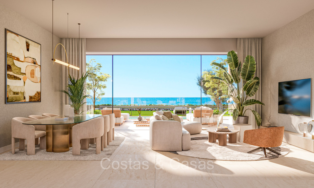 Nieuwe boutique appartementen en huizen in een eerstelijnsstrand complex te koop in Manilva aan de Costa del Sol 73492