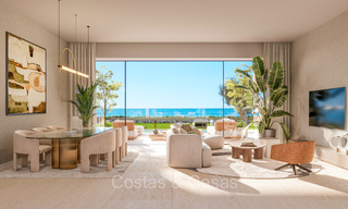 Nieuwe boutique appartementen en huizen in een eerstelijnsstrand complex te koop in Manilva aan de Costa del Sol 73492 