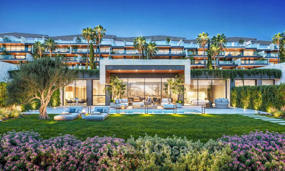 Nieuwe boutique appartementen en huizen in een eerstelijnsstrand complex te koop in Manilva aan de Costa del Sol 73499