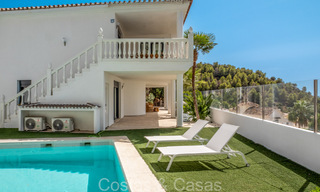 Prachtige villa in eigentijdse mediterrane stijl te koop met panoramisch zeezicht in de heuvels van Mijas, Costa del Sol 73638 