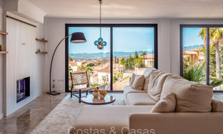 Prachtige villa in eigentijdse mediterrane stijl te koop met panoramisch zeezicht in de heuvels van Mijas, Costa del Sol 73647 