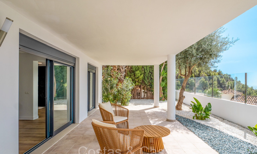 Prachtige villa in eigentijdse mediterrane stijl te koop met panoramisch zeezicht in de heuvels van Mijas, Costa del Sol 73673