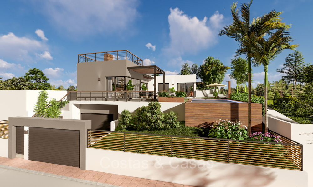 Modernistische nieuwbouwvilla te koop in een golfomgeving nabij Estepona centrum 74184