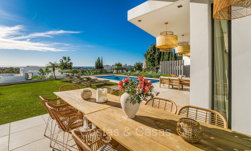 Modernistische luxevilla te koop met panoramisch zeezicht in een exclusieve wijk van Benahavis - Marbella 74431