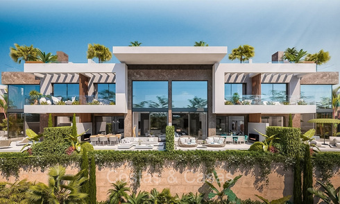 Eersteklas nieuwbouwwoningen met modernistisch design te koop in een gated urbanisatie ten oosten van Marbella centrum 74444