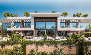 Eersteklas nieuwbouwwoningen met modernistisch design te koop in een gated urbanisatie ten oosten van Marbella centrum 74444 